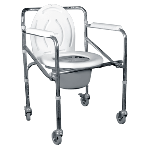 Silla Cómodo de Lujo Plegable con Respaldo y Ruedas