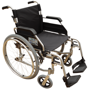 Silla de Ruedas Plegable con Brazos FlipBack Desmontables y Abatibles