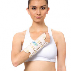 MUÑEQUERA CON SOPORTE DE ALUMINIO